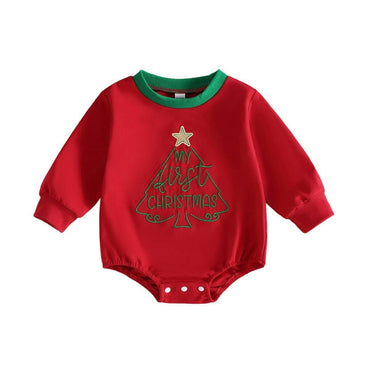 My First Christmas Tree Baby Bodysuit