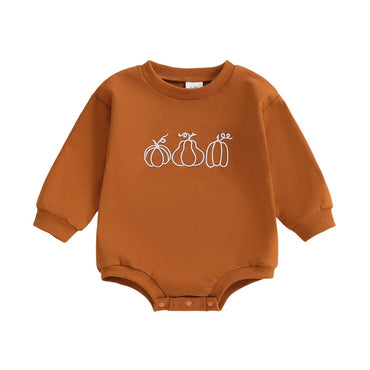 Long Sleeve Pumpkin Patch Baby Bodysuit