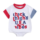 Thick Thighs USA Vibes Baby Bodysuit