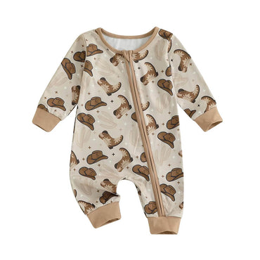 Long Sleeve Western Baby Jumpsuit
