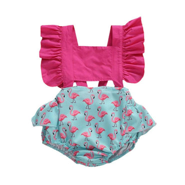 Pink Flamingo Baby Romper