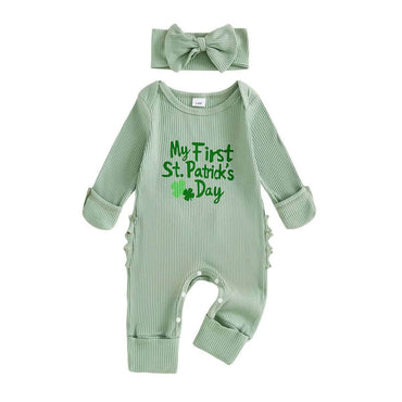 My First St. Patrick's Day Baby Jumpsuit