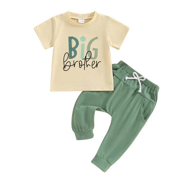 Big Brother Green Pants Toddler Set