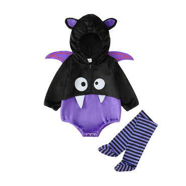 Long Sleeve Halloween Bat Baby Costume