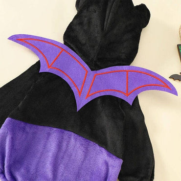 Long Sleeve Halloween Bat Baby Costume