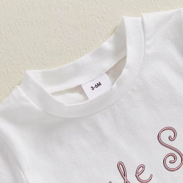 Little Sister Plaid Bow Baby Set