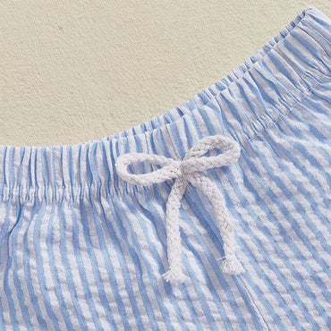Golf Cart Striped Toddler Shorts