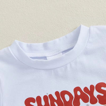 Short Sleeve Car Races Checkered Baby Set