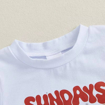 Short Sleeve Car Races Checkered Baby Set