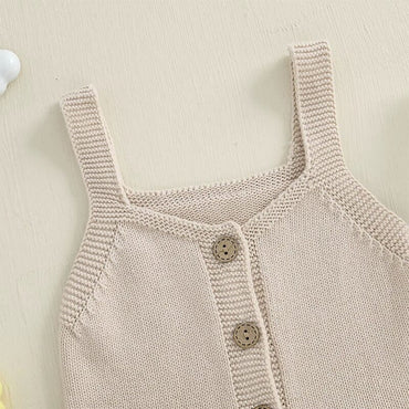 Sleeveless Solid Knitted Vest Top