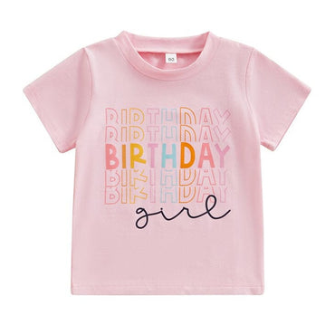 Birthday Girl Toddler Tee Pink 12-18 M