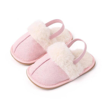 Fluffy Slipper Baby Shoes Pink 1