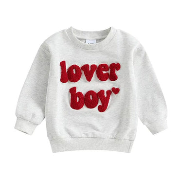 Lover Boy Toddler Sweatshirt Gray 9-12 M
