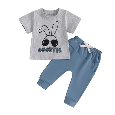 Short Sleeve Eggstra Baby Set Blue 3-6 M