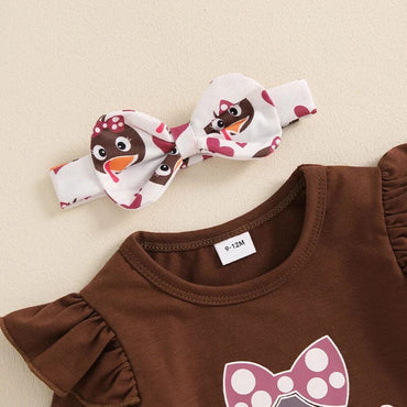 First Thanksgiving Flared Pants Baby Set