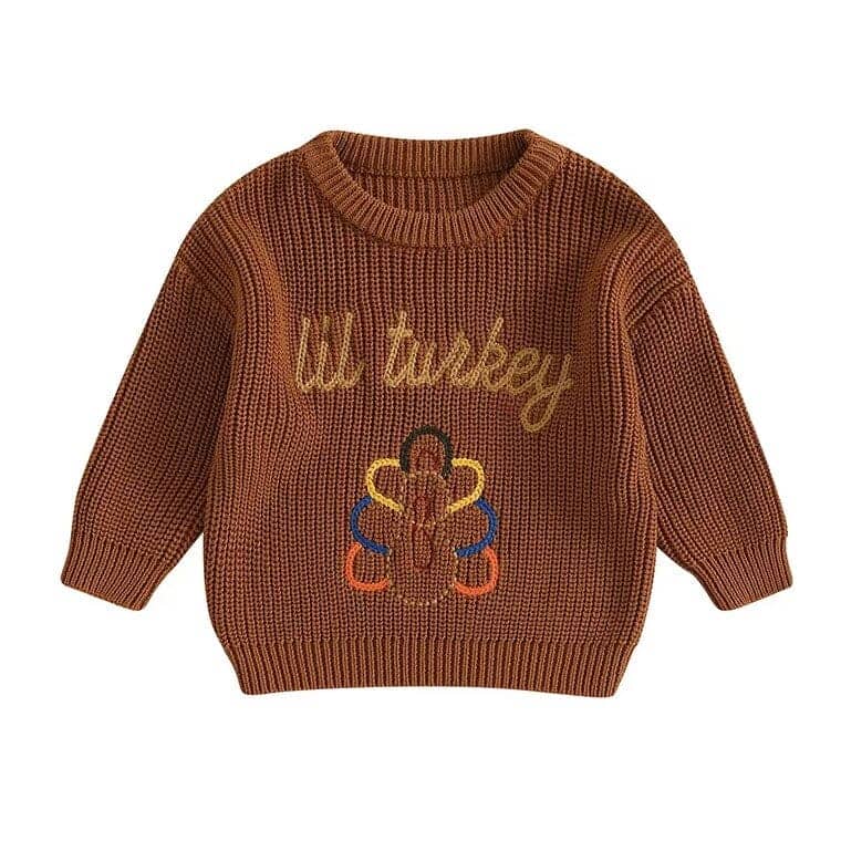 Unisex Baby Lil Turkey Knit Thanksgiving Sweater – The Trendy Toddlers