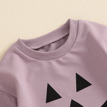 Pumpkin Face Halloween Baby Bodysuit