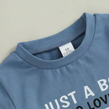 Short Sleeve Tractor Lover Baby Set