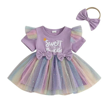 Sweet Little Princess Purple Baby Dress