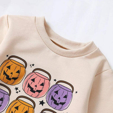 Pumpkin Basket Halloween Baby Bodysuit