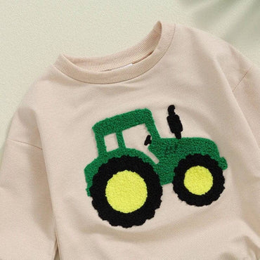 Long Sleeve Tractor Baby Bodysuit