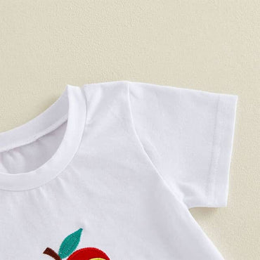 Short Sleeve Apple Caterpillar Toddler Set