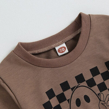 Checkerboard Ghost Baby Set