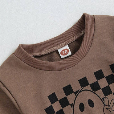 Checkerboard Ghost Baby Set