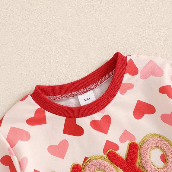 Valentine’s Day Flared Pants Toddler Set