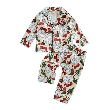 Western Christmas Toddler Pajama Set