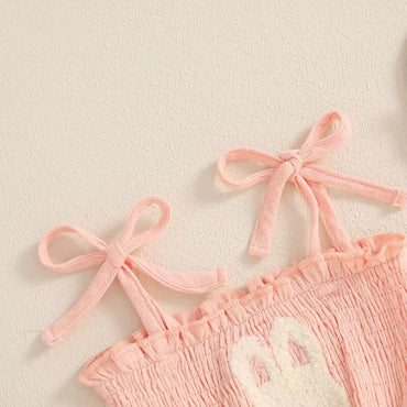 Smocked Easter Baby Romper