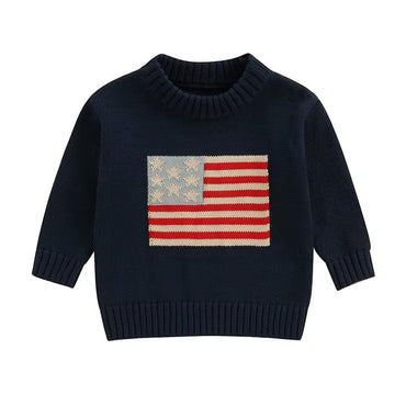 American Knit Baby Sweater Blue 0-3 M