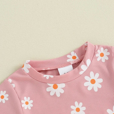 Short Sleeve Daisy Baby Set