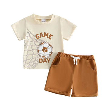 Short Sleeve Soccer Game Day Toddler Set Sets The Trendy Toddlers