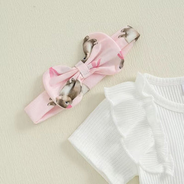Short Sleeve Snuggle Bunny Baby Set