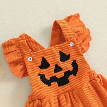 Fly Sleeve Halloween Corduroy Toddler Dress Dresses The Trendy Toddlers