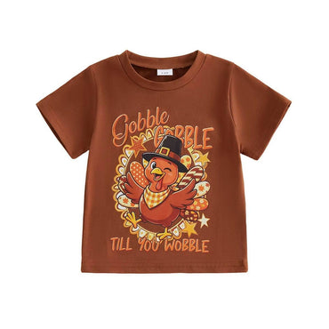 Thanksgiving Toddler Tee Brown 2T