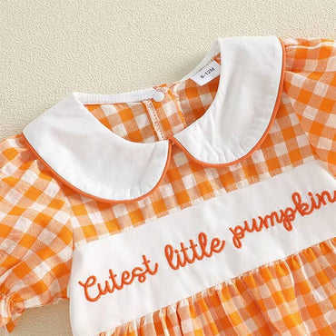 Cutest Little Pumpkin Collar Toddler Dress Dresses The Trendy Toddlers