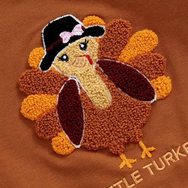 Little Turkey Tulle Sweatshirt Toddler Skirt Set