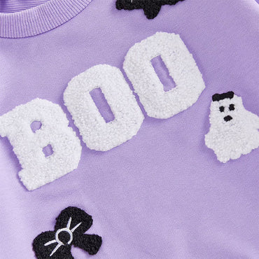 Long Sleeve Boo Skirt Toddler Set