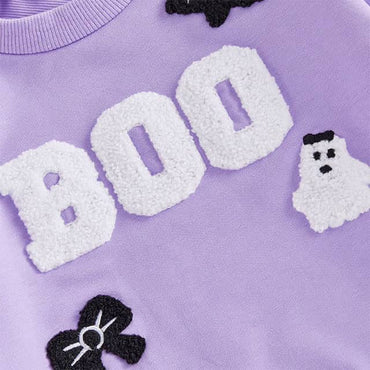 Long Sleeve Boo Skirt Toddler Set