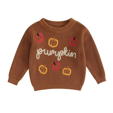 Pumpkin Patch Knit Baby Sweater Brown 0-3 M