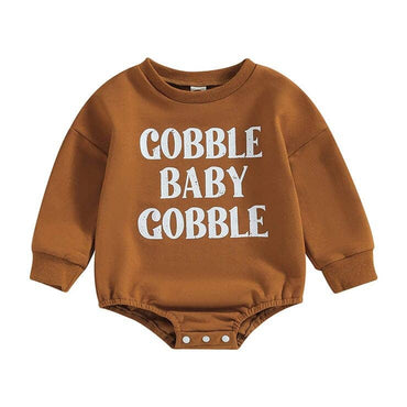 Brown Gobble Baby Bodysuit