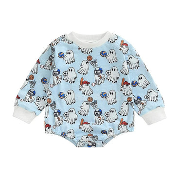 Long Sleeve Halloween Sport Baby Bodysuit