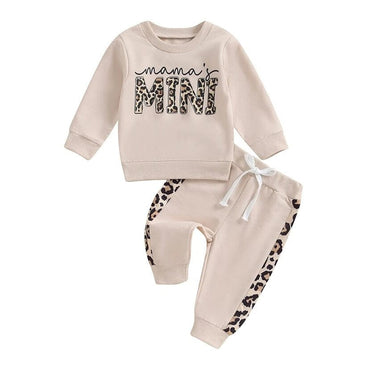 Mama's Mini Leopard Baby Set Beige 3-6 M