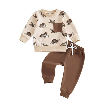 Long Sleeve Jurassic Bones Baby Set
