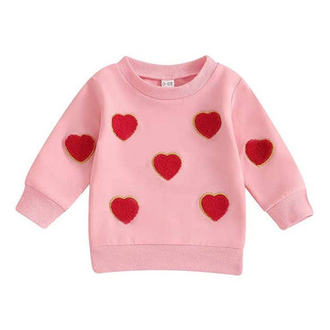 Valentine's Day Pink Baby Sweatshirt