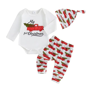 My First Christmas Long Sleeve Baby Set