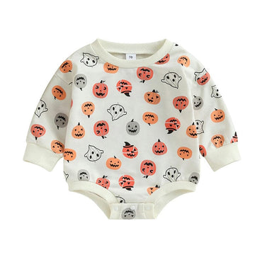 Long Sleeve Pumpkins Baby Bodysuit