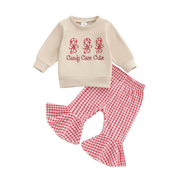 Long Sleeve Candy Cane Cutie Baby Set